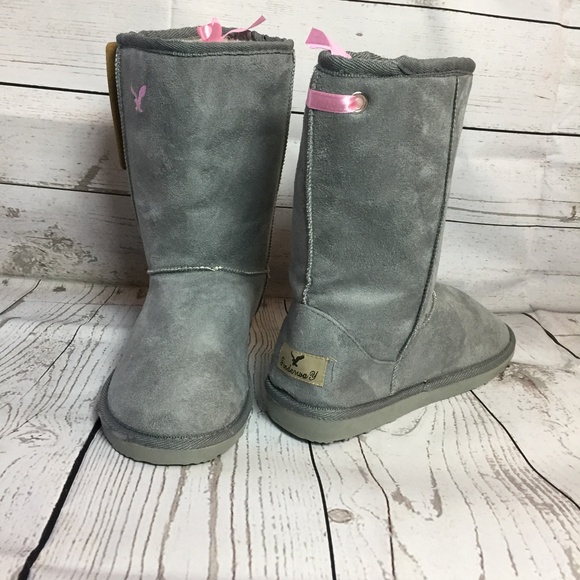 Shoes Gray Womens Warm Winter Short Boots Poshmark
